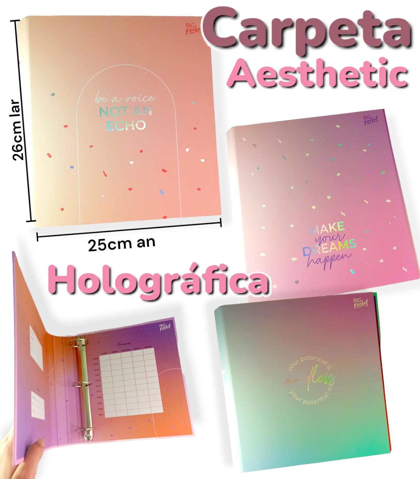 Carpeta Aesthetic HOLOGRAFICA 